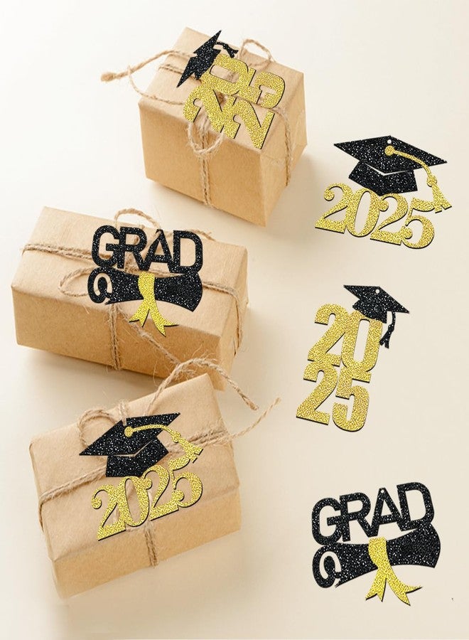Moitkptt 24 Pcs 2025 Graduation Tags for Graduation Decorations, Class of 2025 Centerpieces- Grad Gift Tags for Grad Table Decor (Gold) - Image 4